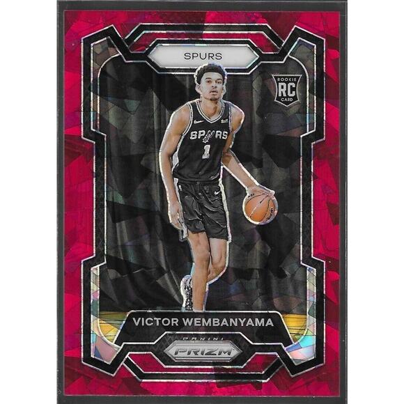 2023-24 Panini Prizm Victor Wembanyama #136 Red Ice Rookie RC 